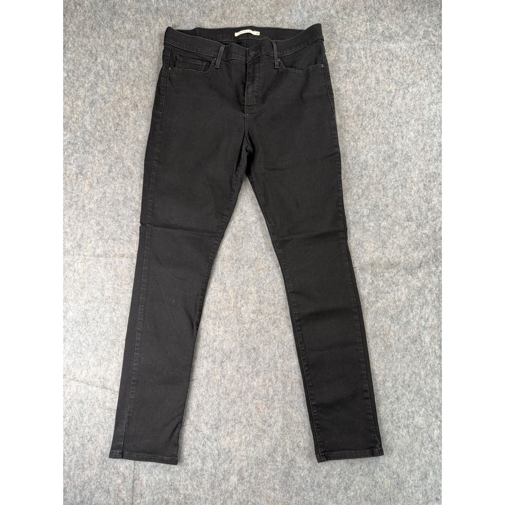 Levis 311 Shaping Skinny Jeans Womens 32 Black Mid Rise Stretch Denim Pants